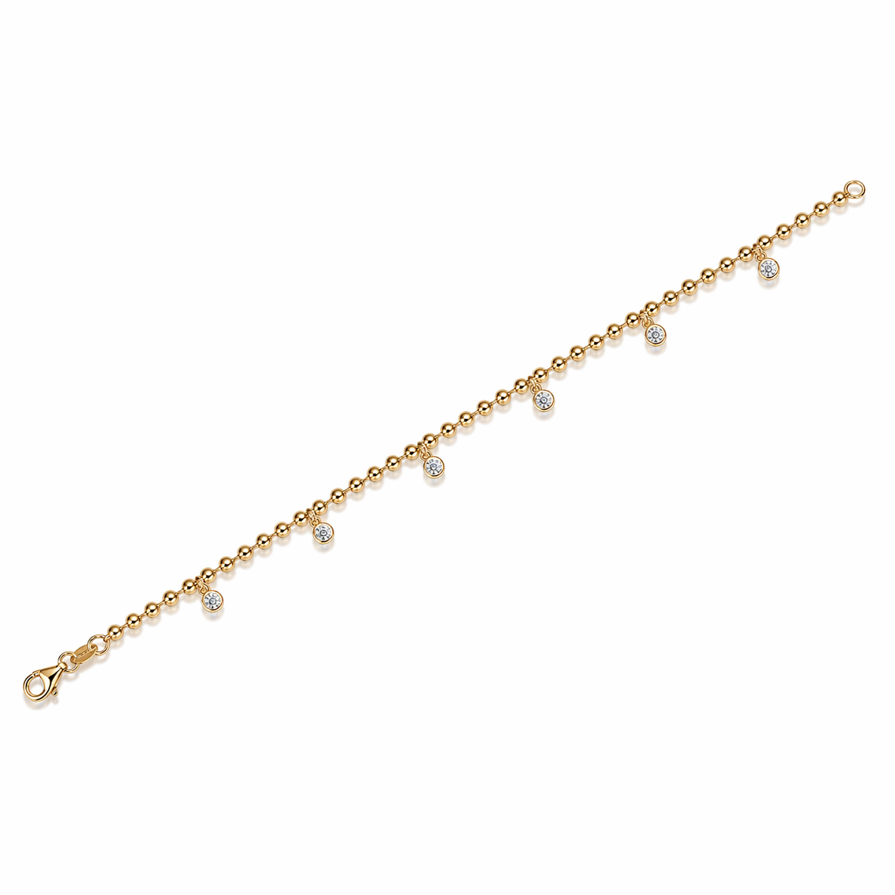 Bracelet Moissanite Luxury Trend Jewelry Silver Is S925 Silver 18K Italian gold plating