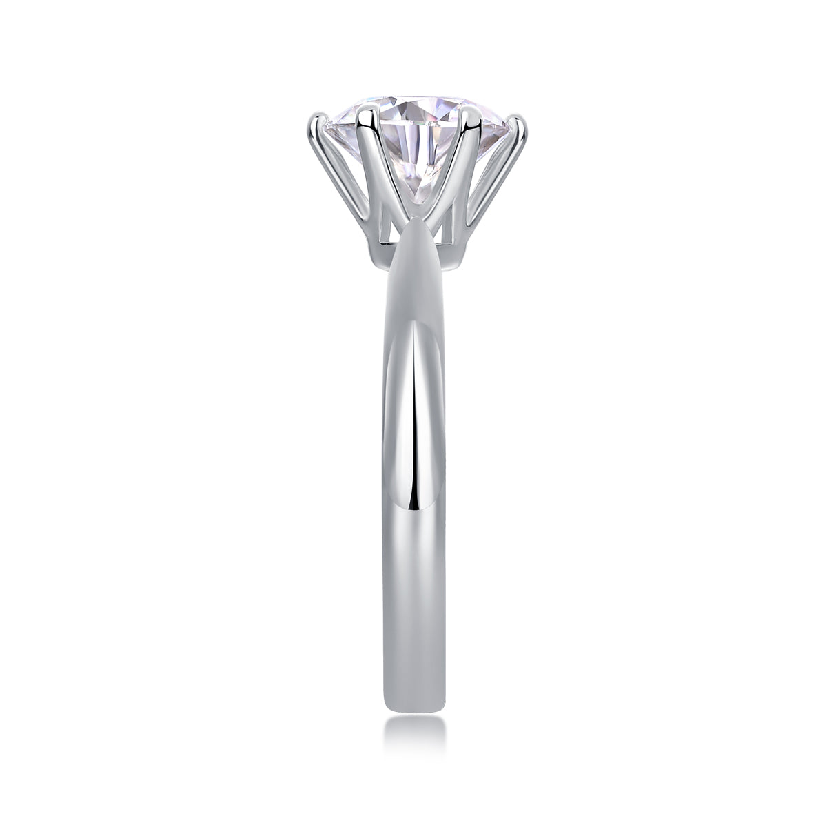 Ring. Diamond Pen S925 Silver And Platinum-plated