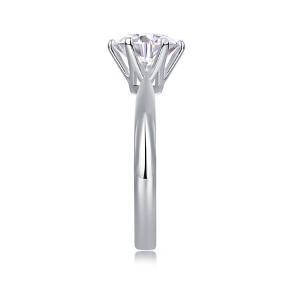 Ring. Diamond Pen S925 Silver And Platinum-plated
