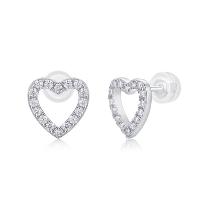 Earrings Fashion Light Luxury Jewelry Silver Stud S925 Silver Plated Platinum