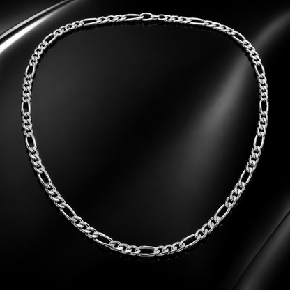 Silver Figaro Chain with Sterling Links S925