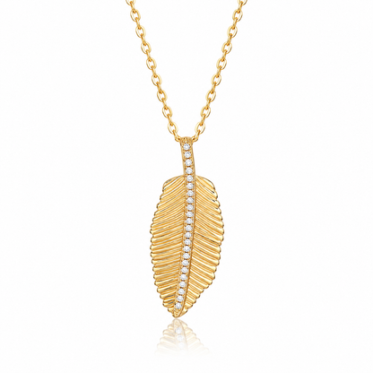 Starlight Luxury Moissanite Pendant Necklace – Gold-Plated S925 Sterling Silver