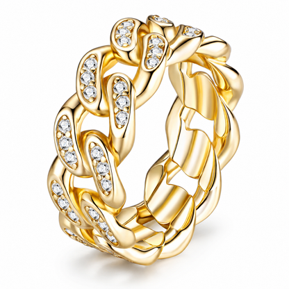 Gold-Plated S925 Sterling Silver Jewelry Set with Top-Quality Moissanite