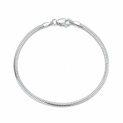 Men's Octagonal Snake Chain Bracelet – 925 Sterling Silver