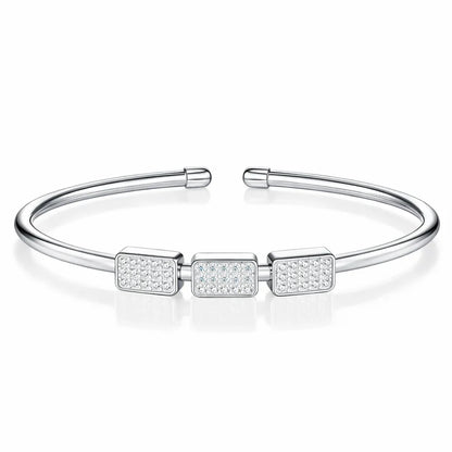 Bracelet Featuring Top-quality Moissanite, Made Of S925 Silver