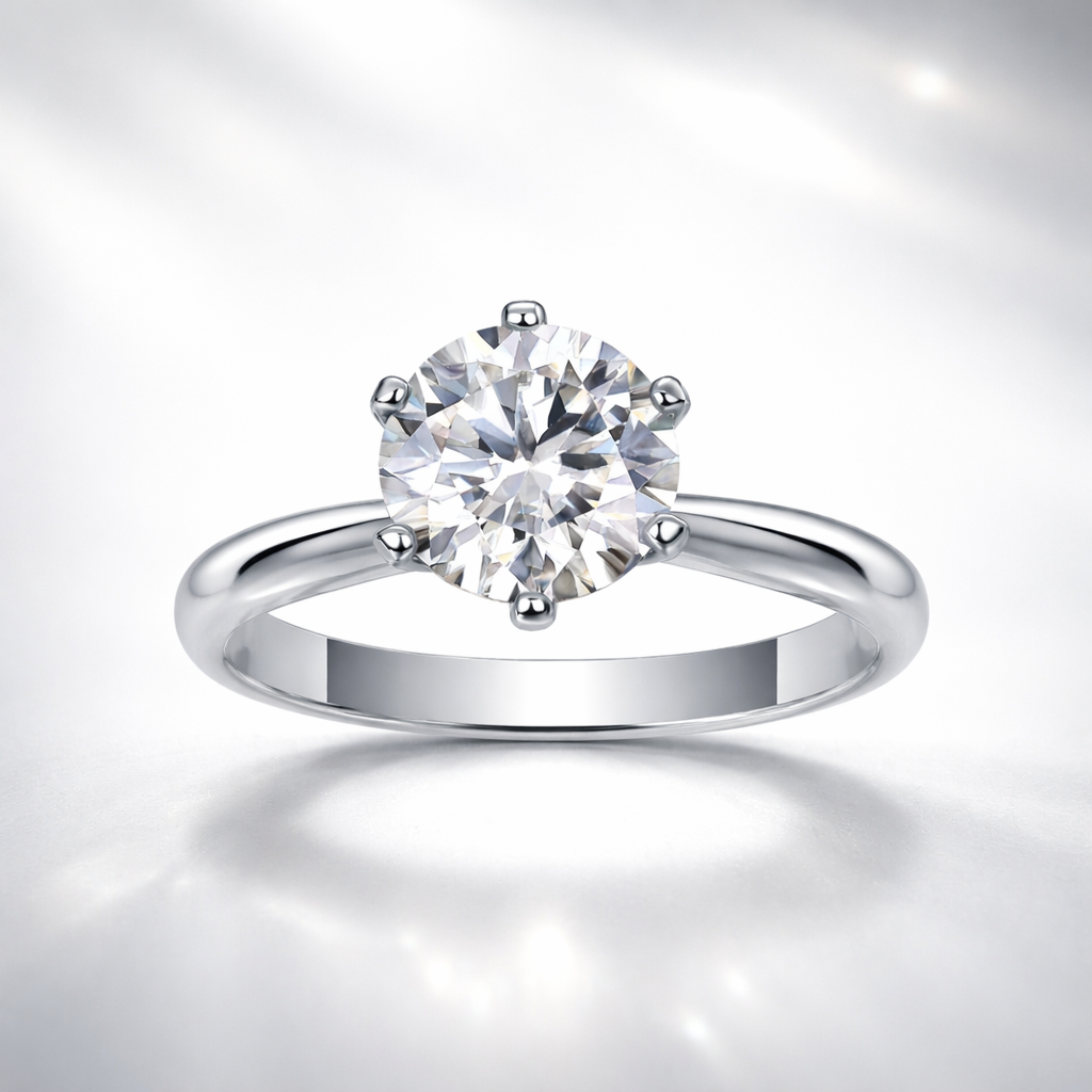 Ring. Diamond Pen S925 Silver And Platinum-plated
