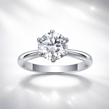 Ring. Diamond Pen S925 Silver And Platinum-plated