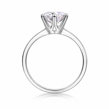 Ring. Diamond Pen S925 Silver And Platinum-plated