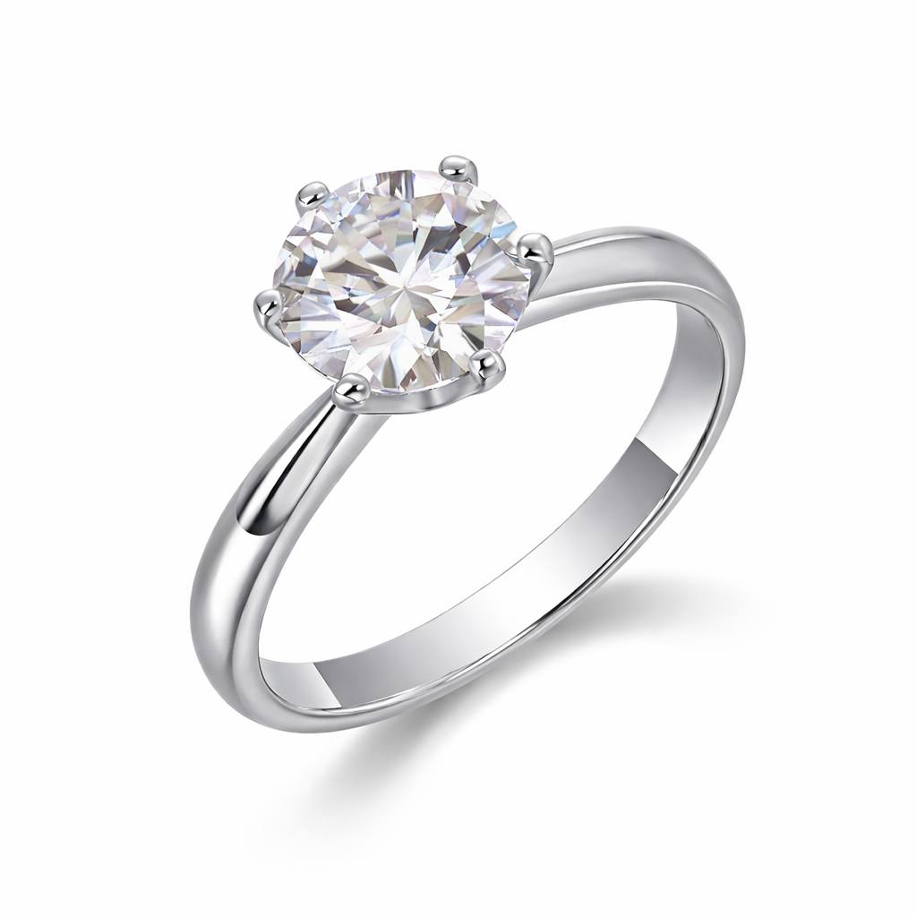 Ring. Diamond Pen S925 Silver And Platinum-plated