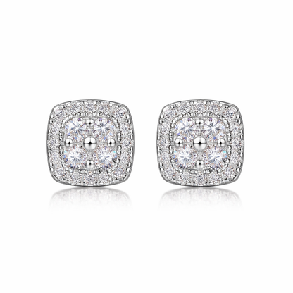 Earrings Moissanite S925 Silver And Platinum-plated Stud Earrings Diamond Pen
