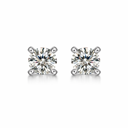 Earrings Moissanite S925 Silver And Platinum-plated Stud Earrings Diamond Pen