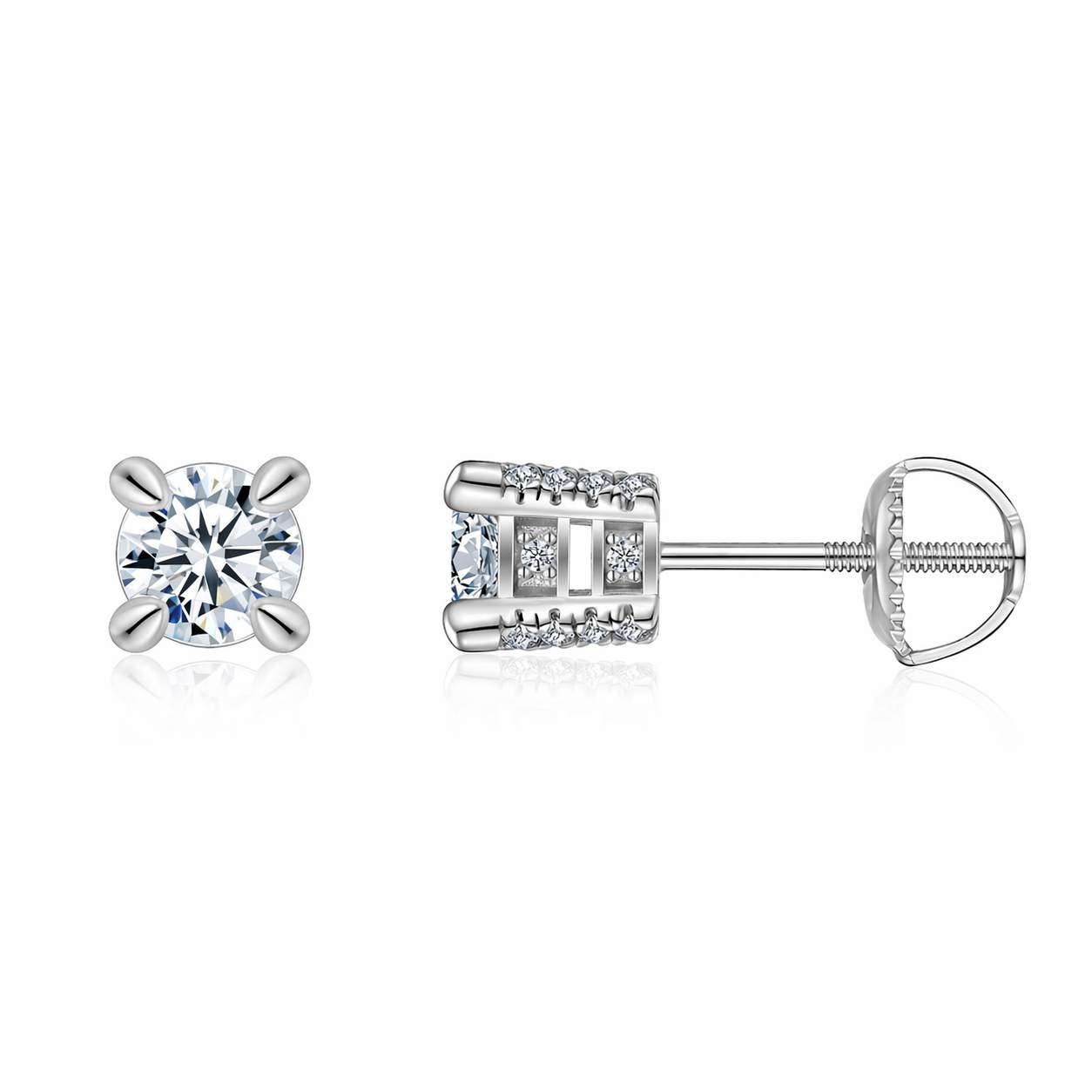 Earring Top-quality Morganite Weighing 0.5-2 Carats, Made Of S925 Silver