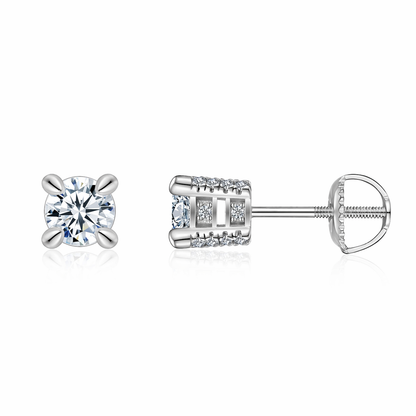 Earring Top-quality Morganite Weighing 0.5-2 Carats, Made Of S925 Silver