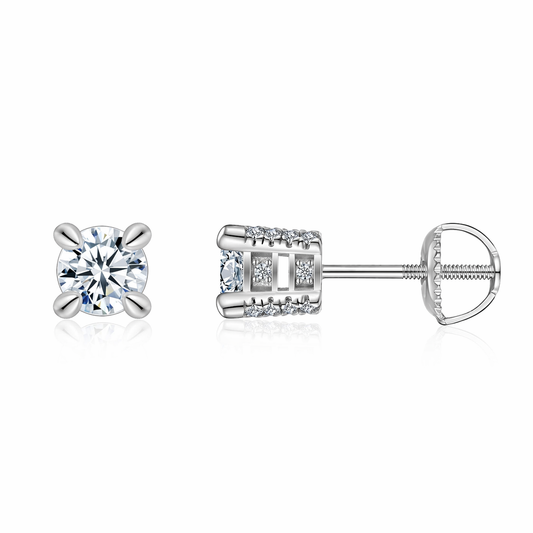 Earring Top-quality Morganite Weighing 0.5-2 Carats, Made Of S925 Silver