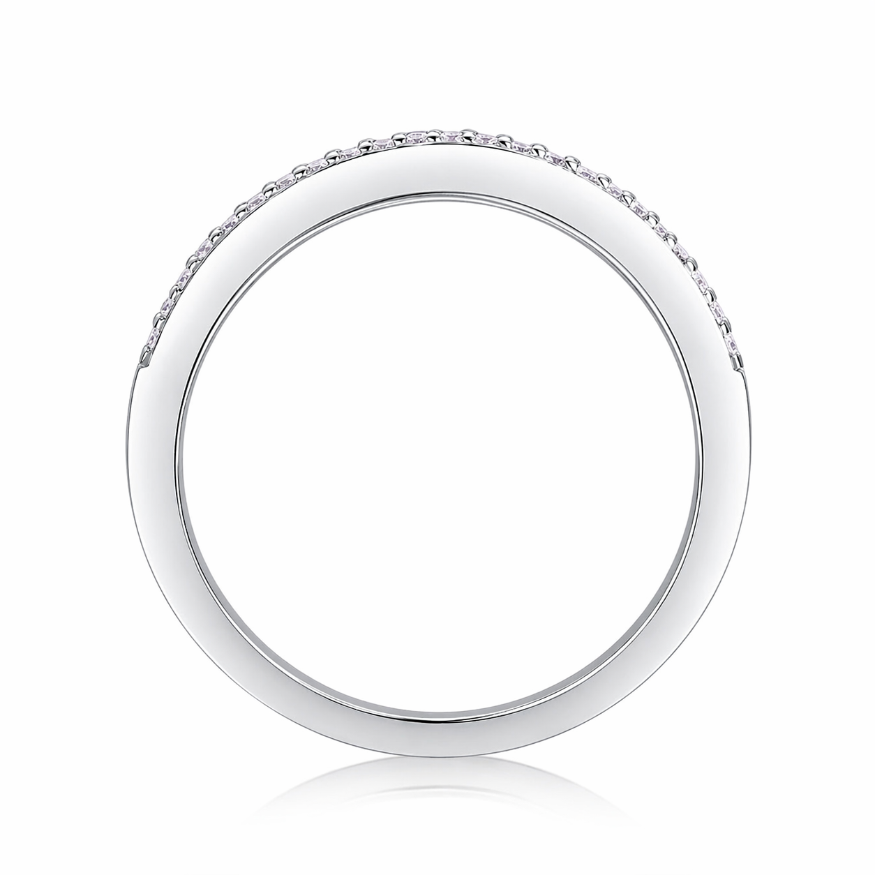 Ring Dancing Gracefully Top-quality Moissanite S925 Silver And Platinum-plated Diamond.