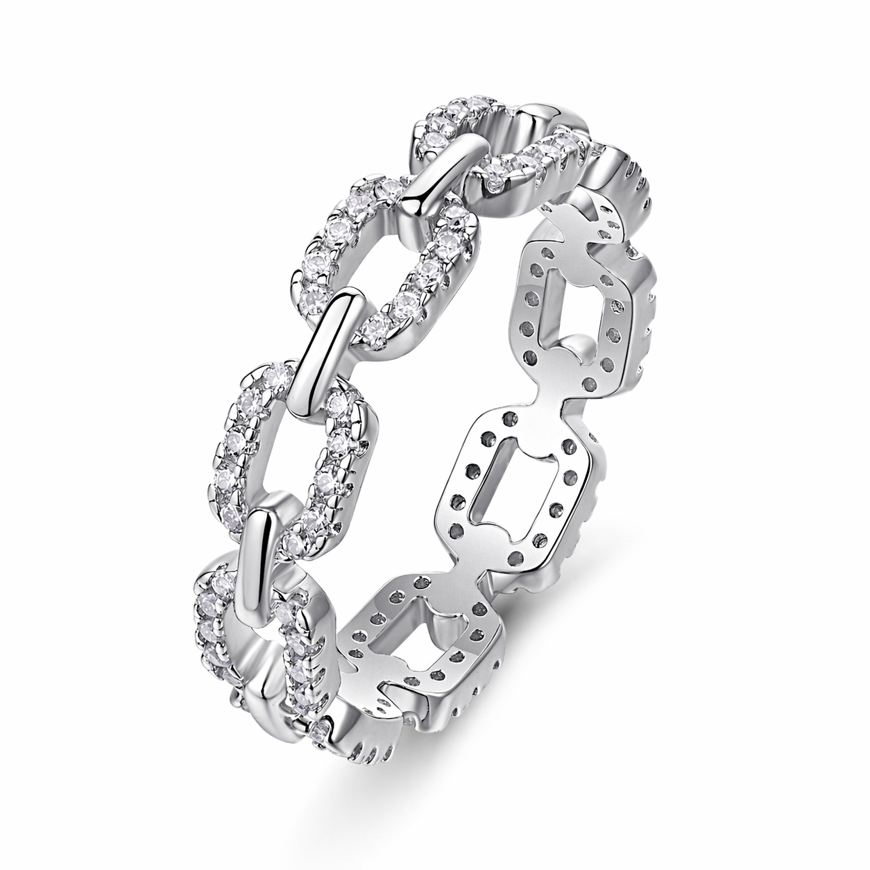 Ring Top-quality Moissanite S925 Silver And Platinum-plated Diamond