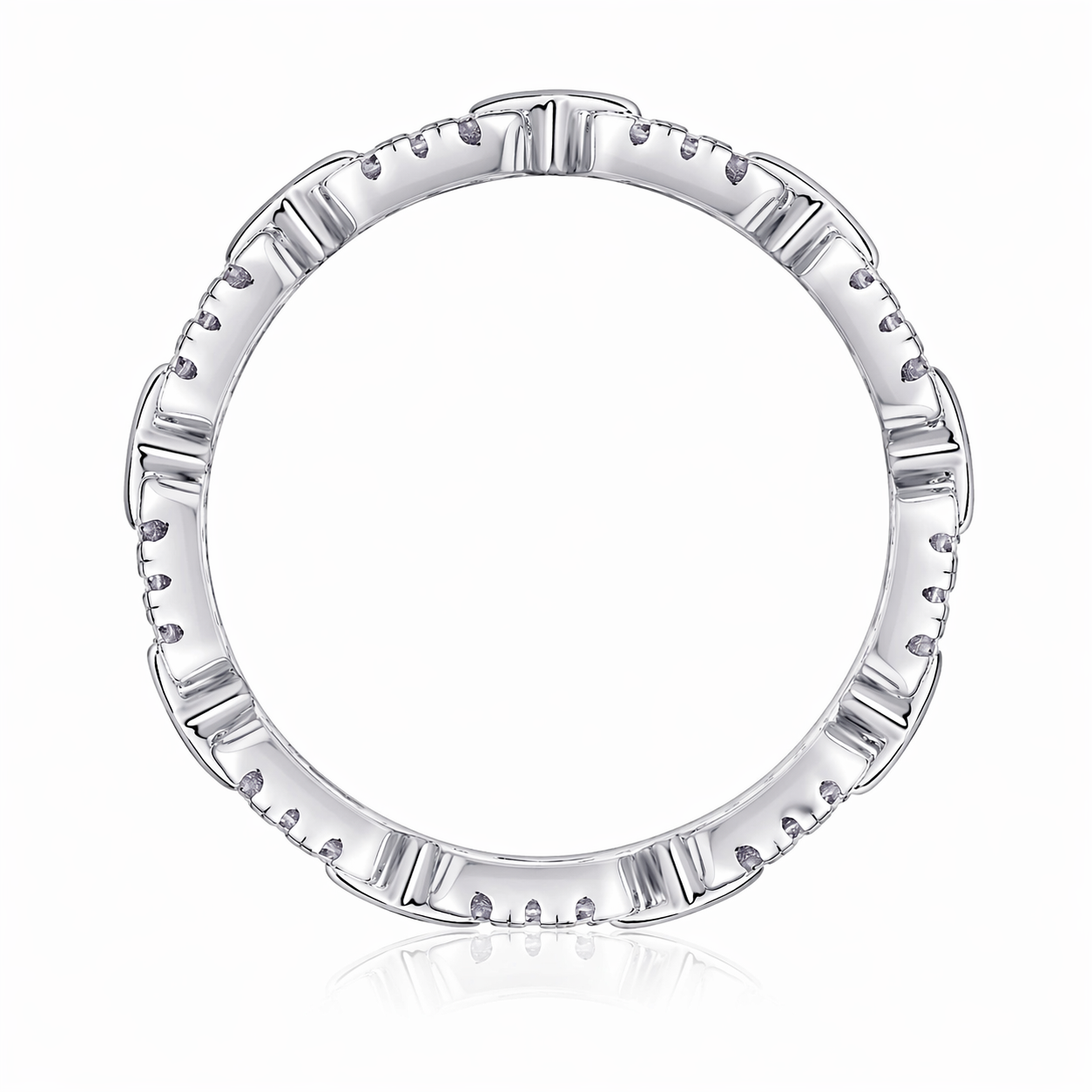 Ring Top-quality Moissanite S925 Silver And Platinum-plated Diamond