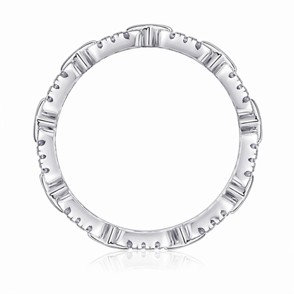 Ring Top-quality Moissanite S925 Silver And Platinum-plated Diamond
