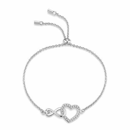 Bracelet Jewelry Luxurious  Moissanite, Made Of S925 Silver Electroplated With Platinum.