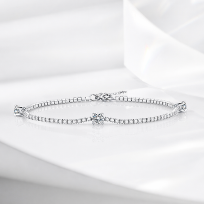 Bracelet Moissanite Luxury Jewelry Silver S925 Silver-plated Platinum