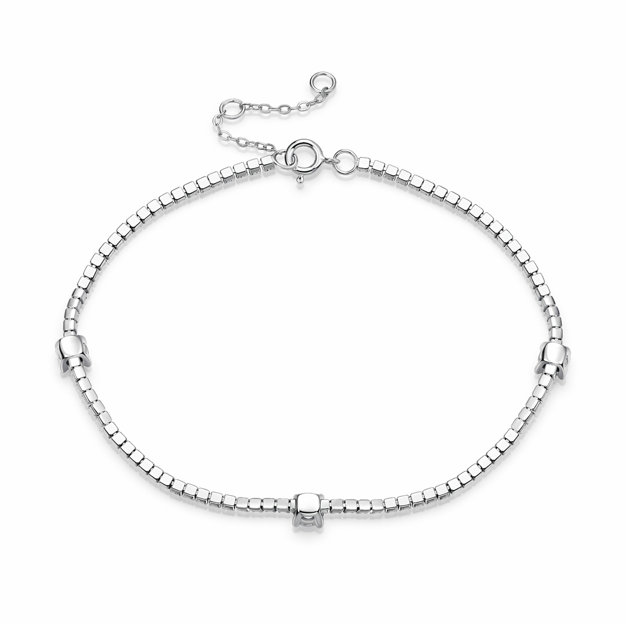 Bracelet Moissanite Luxury Jewelry Silver S925 Silver-plated Platinum
