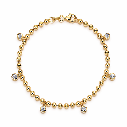 Bracelet Moissanite Luxury Trend Jewelry Silver Is S925 Silver 18K Italian gold plating