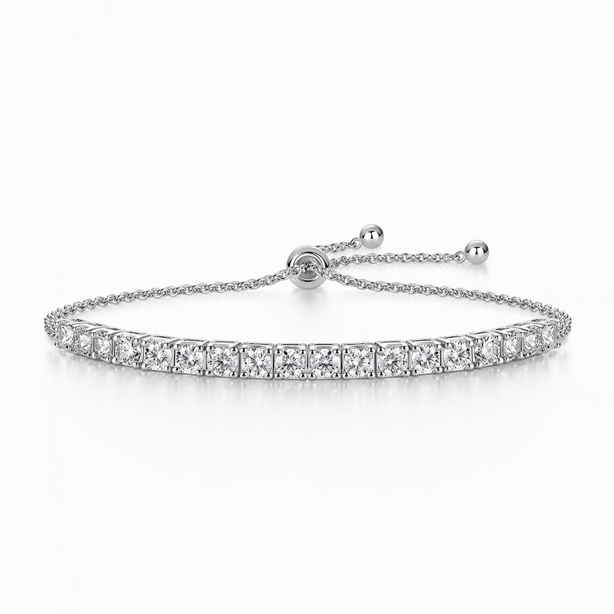 Bracelet Luxury Moissanite Jewelry SilverIs Made Of S925 Silver Electroplated With Platinum