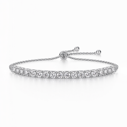 Bracelet Luxury Moissanite Jewelry SilverIs Made Of S925 Silver Electroplated With Platinum