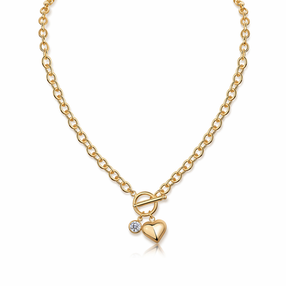 Necklace Meteor Wish 1 Carat Moissanite Gold-Plated S925 Pendant Diamond