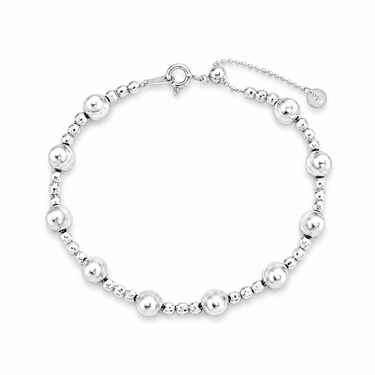 Bracelet 925 Sterling Silver Cat'S Eye Shining High-End Adjustable