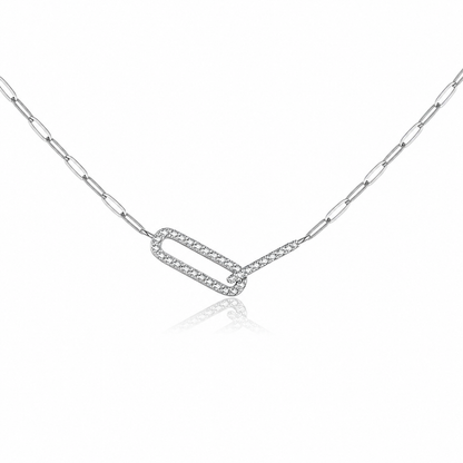 Interlocking Necklace S925 Sterling Silver Niche High-End