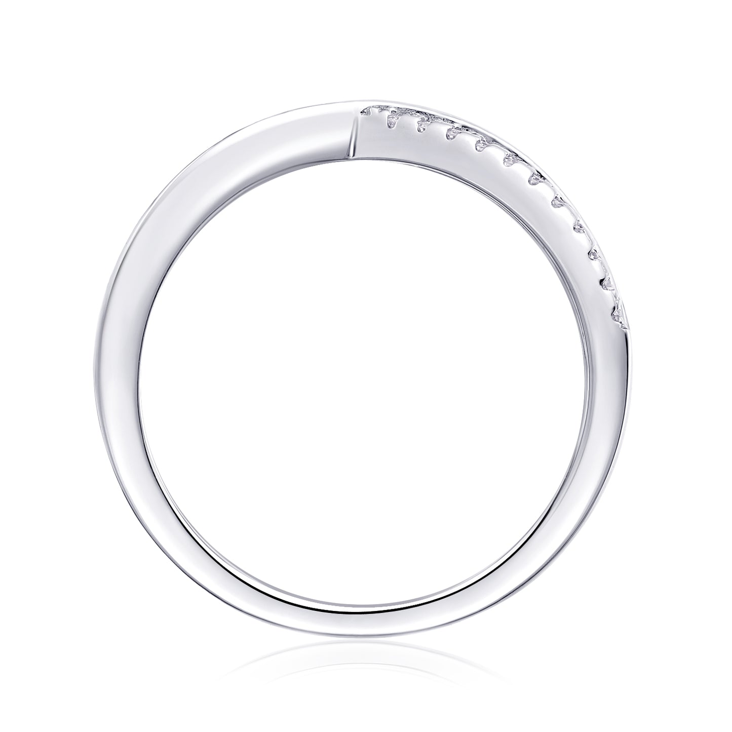 Ring Moissanite S925 Silver And Platinum-plated Diamond-like sparkle