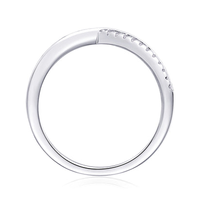 Ring Moissanite S925 Silver And Platinum-plated Diamond-like sparkle