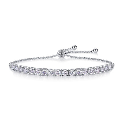 Bracelet Luxury Moissanite Jewelry SilverIs Made Of S925 Silver Electroplated With Platinum