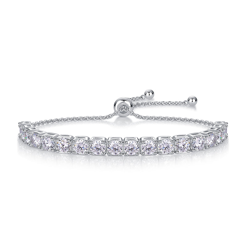 Bracelet Luxury Moissanite Jewelry SilverIs Made Of S925 Silver Electroplated With Platinum
