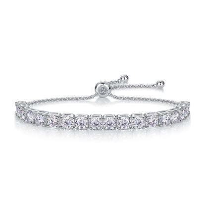 Bracelet Luxury Moissanite Jewelry SilverIs Made Of S925 Silver Electroplated With Platinum