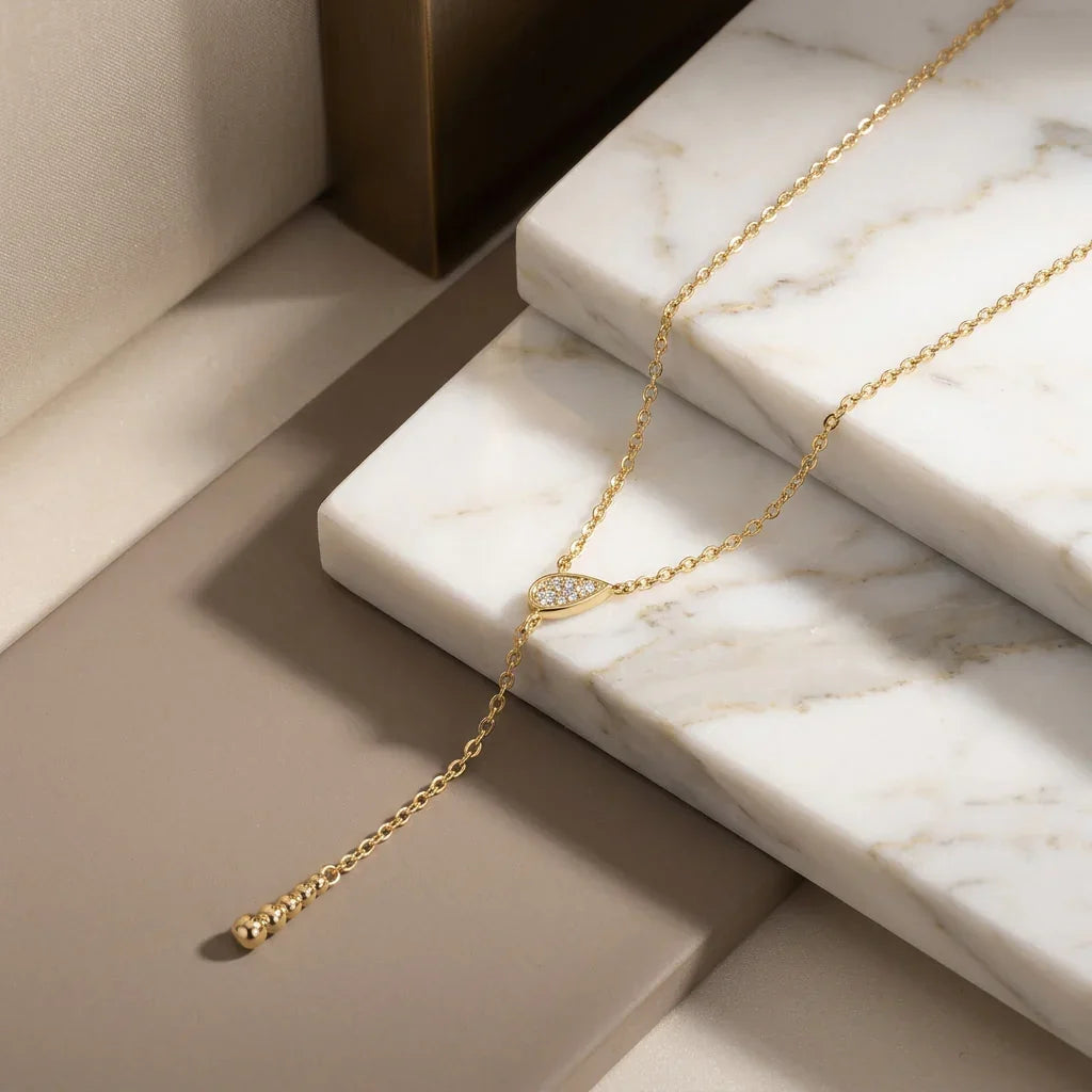 Pendant Necklace in S925 Sterling Silver with 18K Gold Plating