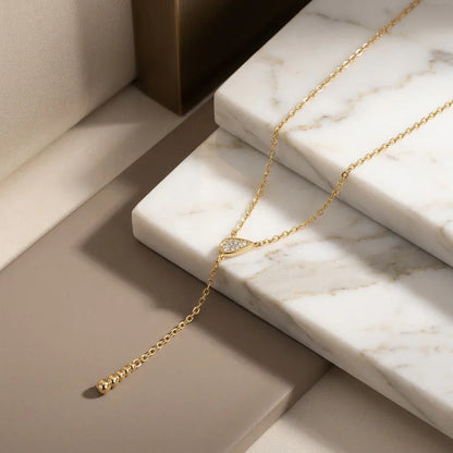 Pendant Necklace in S925 Sterling Silver with 18K Gold Plating