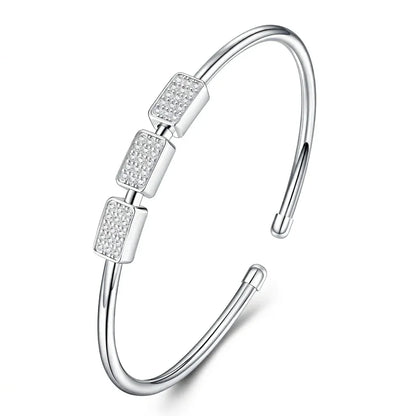 Bracelet Featuring Top-quality Moissanite, Made Of S925 Silver