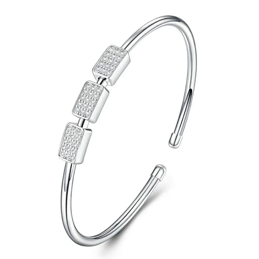 Bracelet Featuring Top-quality Moissanite, Made Of S925 Silver