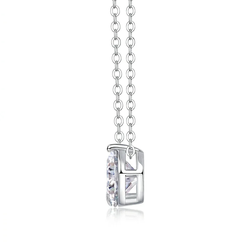 Luxury Jewelry Pendant Necklace S925 Silver Plated Platinum