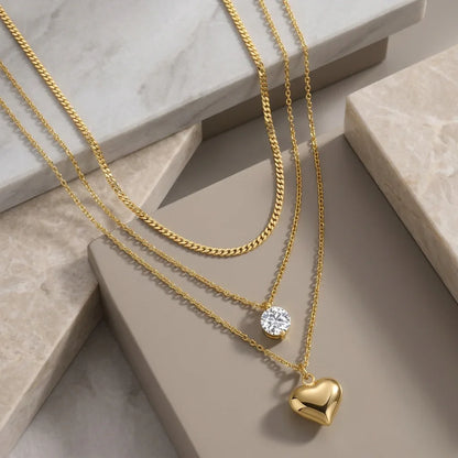 Necklace With Top-quality Moissanite, S925 Silver Electroplated With Gold