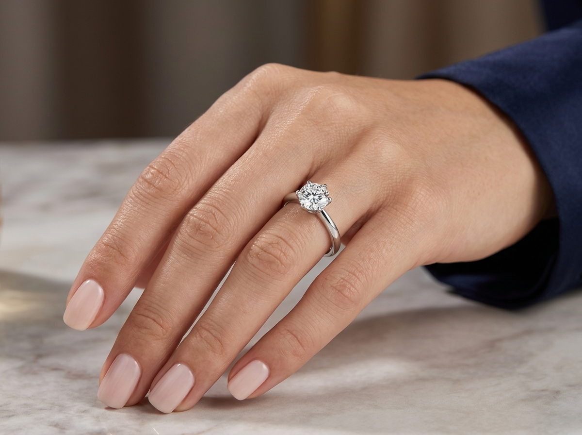 Ring. Diamond Pen S925 Silver And Platinum-plated