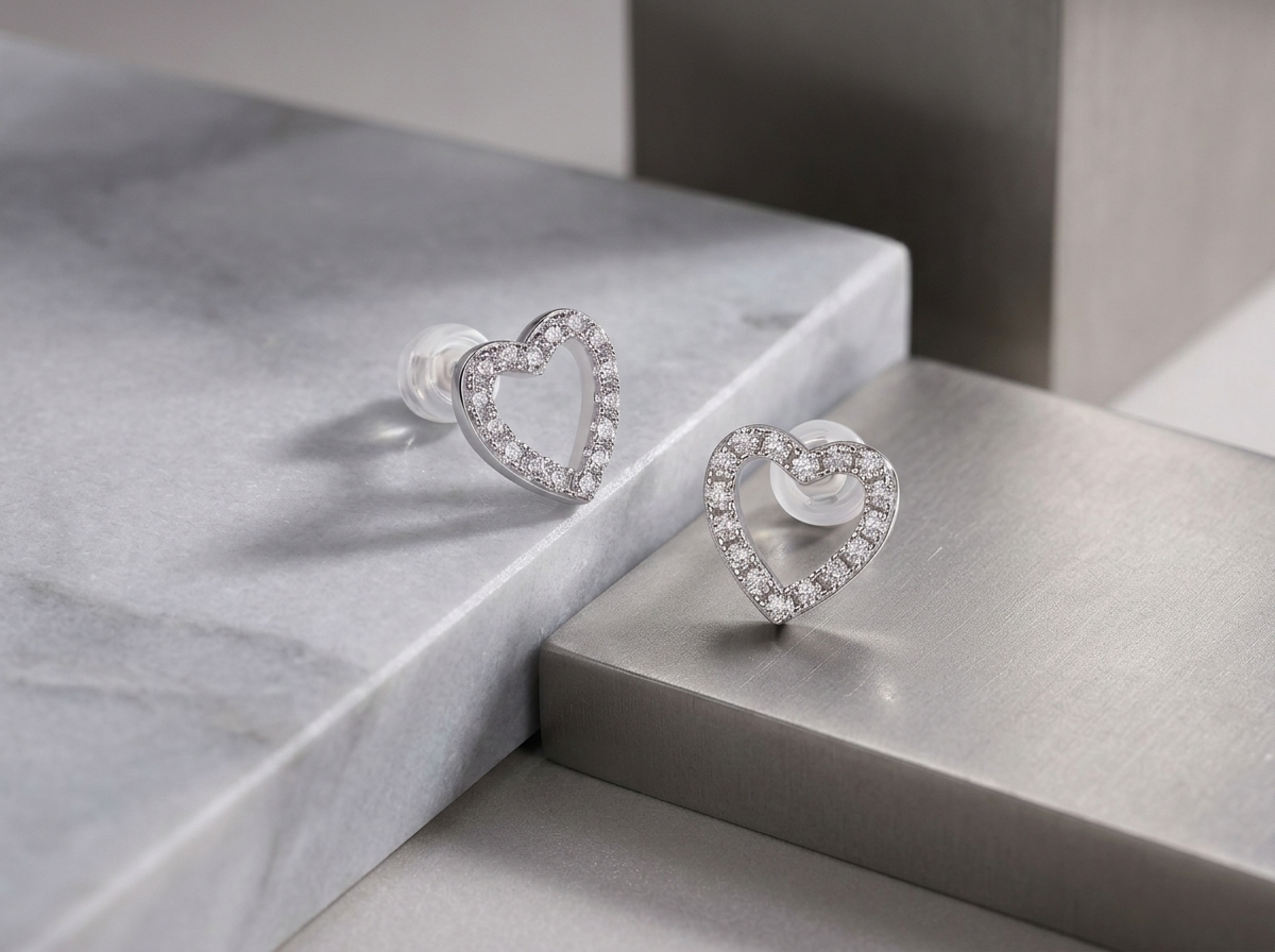 Earrings Fashion Light Luxury Jewelry Silver Stud S925 Silver Plated Platinum