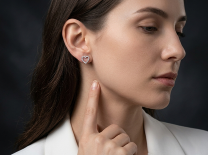 Earrings Fashion Light Luxury Jewelry Silver Stud S925 Silver Plated Platinum
