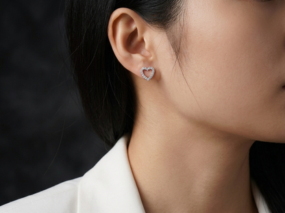 Earrings Fashion Light Luxury Jewelry Silver Stud S925 Silver Plated Platinum