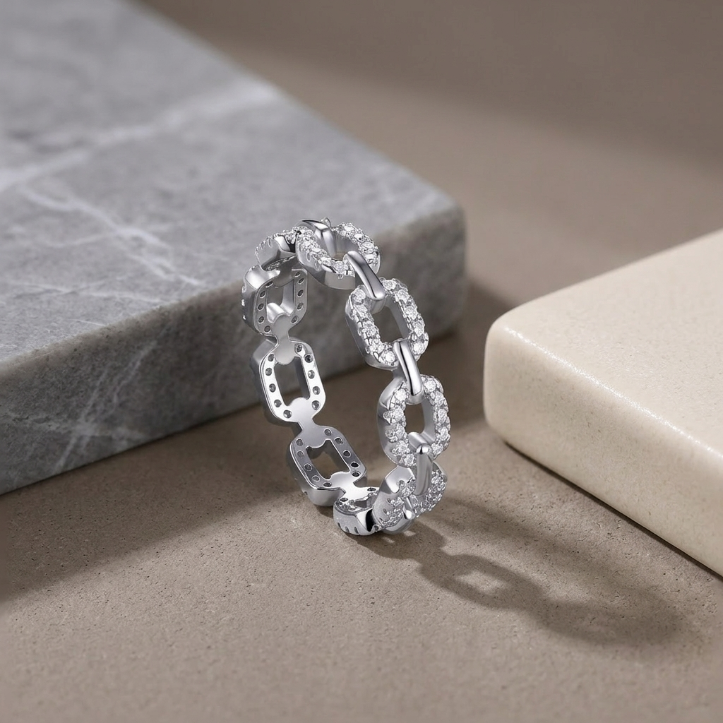 Ring Top-quality Moissanite S925 Silver And Platinum-plated Diamond