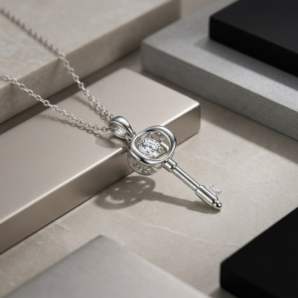 Necklace  Luxury Trend Jewelry Pendant Is Made Of S925 Silver Electroplated With Platinum