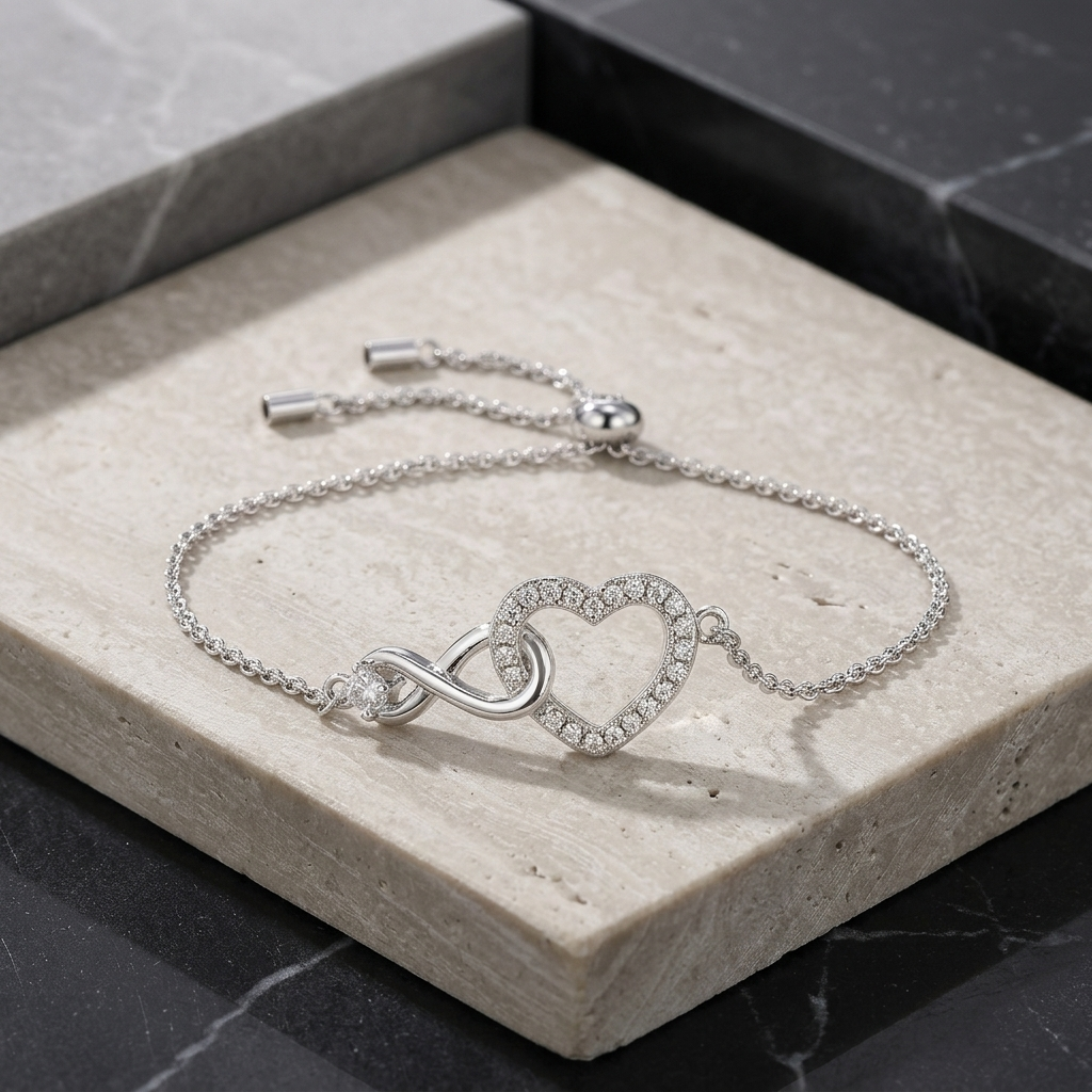 Bracelet Jewelry Luxurious  Moissanite, Made Of S925 Silver Electroplated With Platinum.