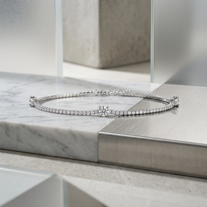 Bracelet Moissanite Luxury Jewelry Silver S925 Silver-plated Platinum